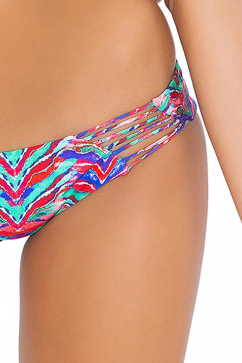 Luli Fama Besos De Sal Strappy Cut Out Tiny Bottom